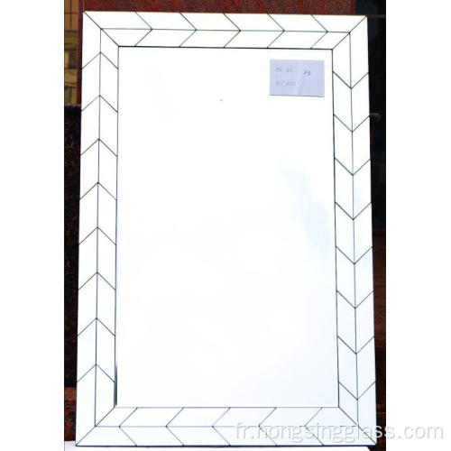 miroir en argent rectangulaire miroir suspendu